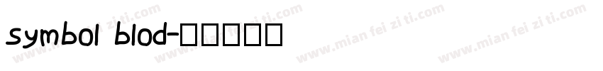 symbol blod字体转换